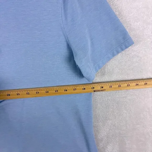 Lululemon Evolution Polo Shirt Men M Blue Preppy Performance Stretch Golf Tennis - Picture 7 of 7